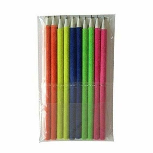 Gray Stationary Use Multi Color Bold Velvet Pencils For Writing And Drawing