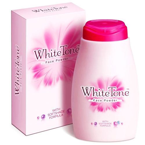 White Tone Face Powder With Soft Shade Formula 