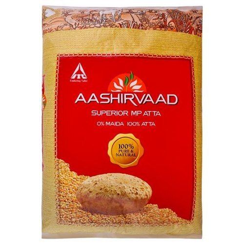 100% Pure Natural Organic Granules Fresh White Aashirvaad Atta for Cooking
