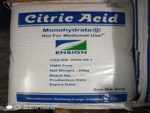 Citric Acid Monohydrate For Industrial Uses Purity: 100