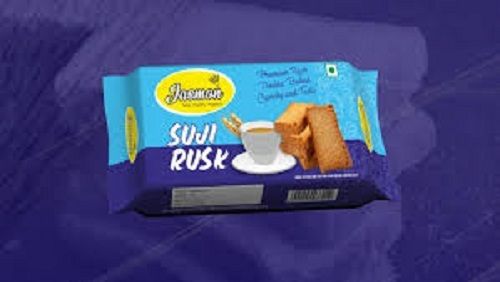 Crispy And Crunchy Sweet Tasty Delicious Miln Suji Premium Rusk For Breakfast