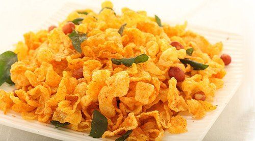 Crispy Crunchy Spicy Namkeen Tea Time Cornflakes Mixture Snack