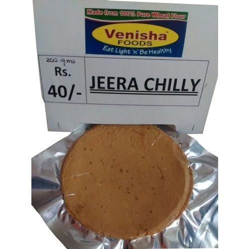 Easy To Digest Spicy Taste Roasted Round Jeera Chilly Khakhra