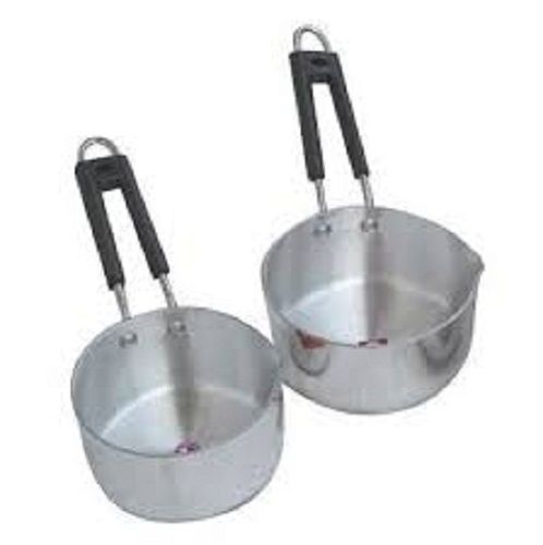 Polished Heat Resistant Handle Stainless Steel Fry Pan In Silver Color For Fry Food Items