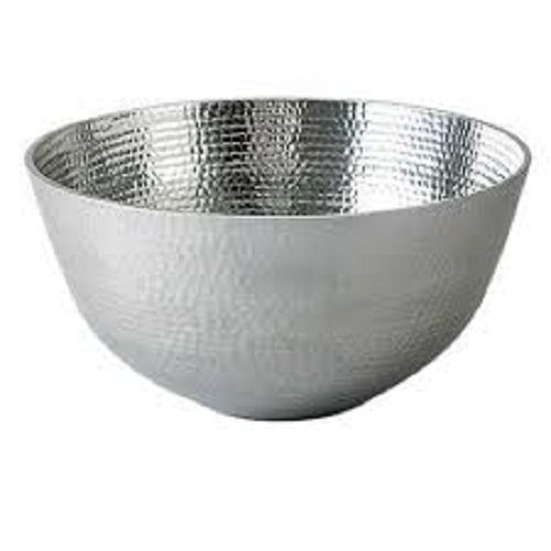 Reliable Strong Stainless Steel Bowl Silver Color For Food Serving And Multipurpose