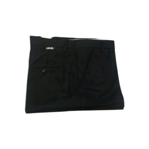 Stylish Look Regular Trendy Fit Formal Comfortable To Wear Black Cotton Pants For Men