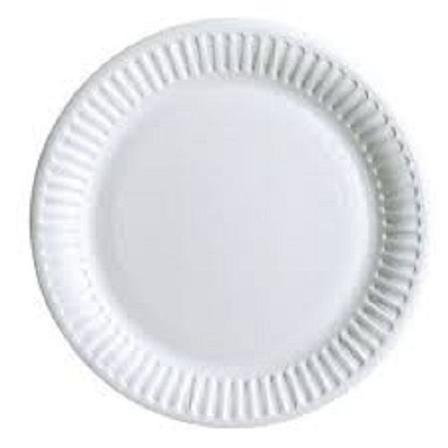 5-7 Inch Light Weight White Disposable Paper Plates For Events And Party Purpose 