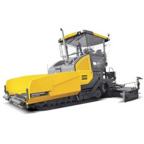 Yellow Dynapac Sd2530Cs Tracked Paver Machine With Dual Bar Feeder