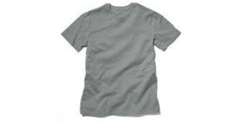 Grew Grey Half Sleeve Round Neck Cotton T Shirts For Kids