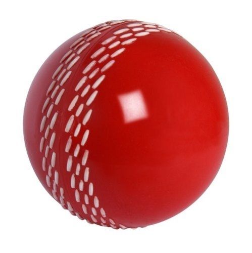 Leather Hand Stitched Synthetic Red Cricket Ball Provides A Good Grip