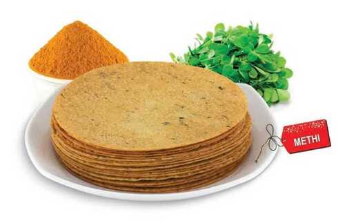 No Harmful Preservatives Easy to Digest Methi Khakhra with Delicious Taste