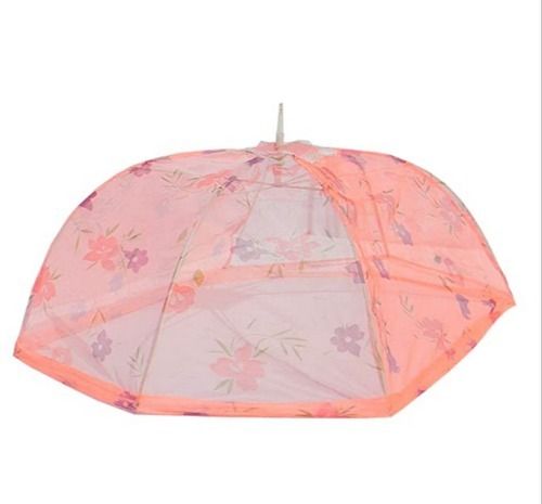 Pink Portable And Foldable Polyester Baby Bed Mosquito Net For Dust Mites Or Insects Prevention