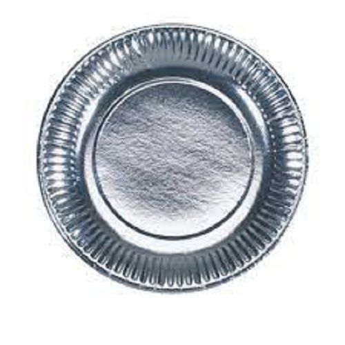 Silver Disposable Paper Plates 5-7 Inch For Event Breakfast Party Snacks And Utility Dishes