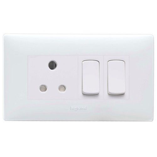 White Colour And Electrical Switch Boards And Simple With Sleek Design