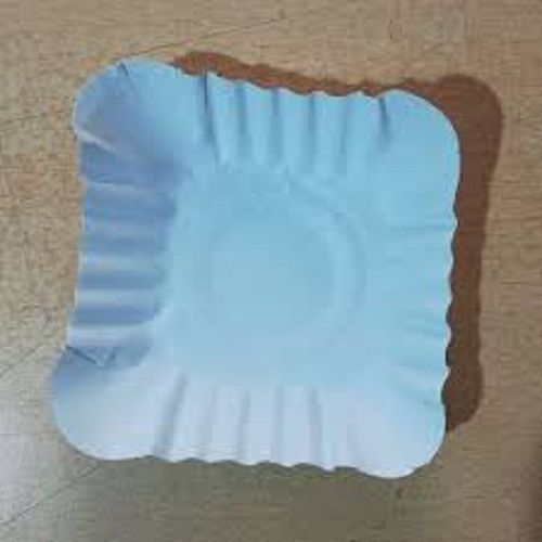 White Disposable Paper Plates 5-7 Inch For Event Breakfast Party Snacks And Utility Dishes