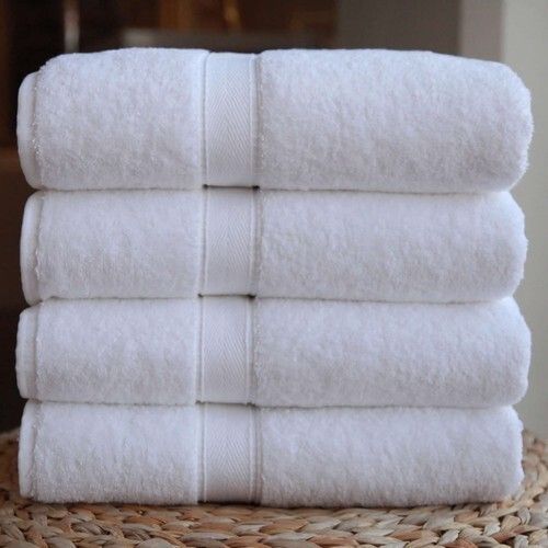 Plain White Cotton Terry Towel