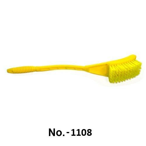 Plastic :Customized Light Weight Easy To Clean Yellow Toilet Cleaner Brush