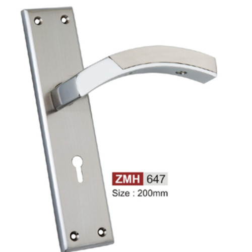 सिल्वर 200 मिलिमीटर स्मूथ एंड शाइन स्टेनलेस स्टील डोर फिटिंग मोर्टिज़ हैंडल