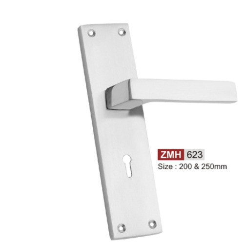 सिल्वर 200 मिलिमीटर मजबूत और चिकना स्टेनलेस स्टील मोर्टिज़ हैंडल