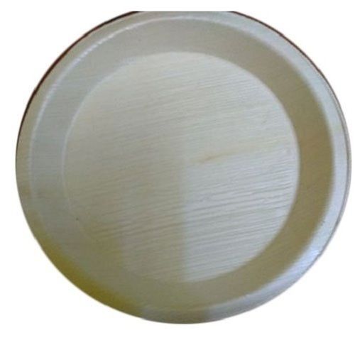 Natural Plain Round Shape 8 Inch Brown Disposable Areca Leaf Plate