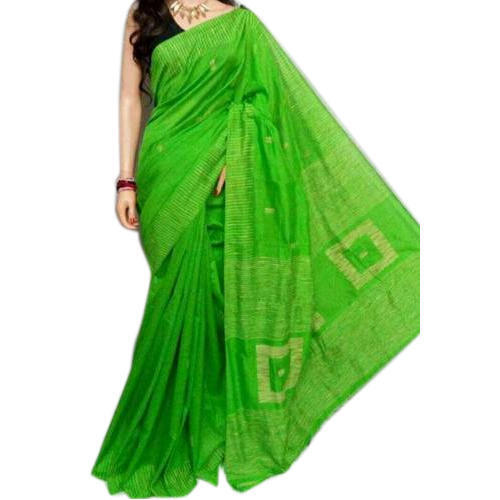 Geen Beautiful Handloom Saree With Blouse Piece Set For Party And Regulars Wear