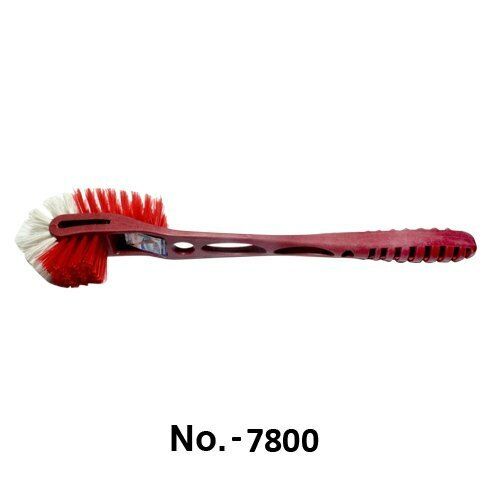 Comfortable Handle Remove Dark Spot Red And Green Toilet Cleaner Brush