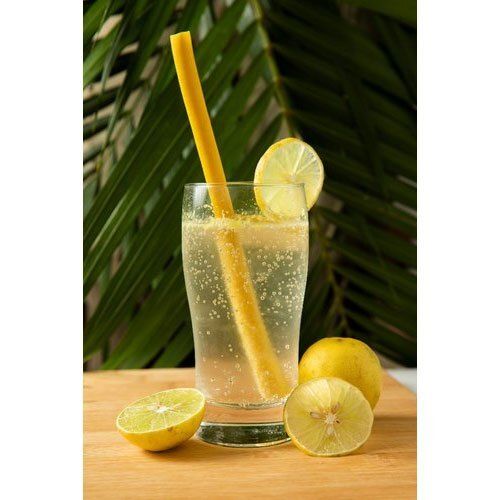 Fresh And Delicious Tangy Lemon Flavour Drinking Straw ( 6Mm ) Additional Ingredient: Wheat Flour