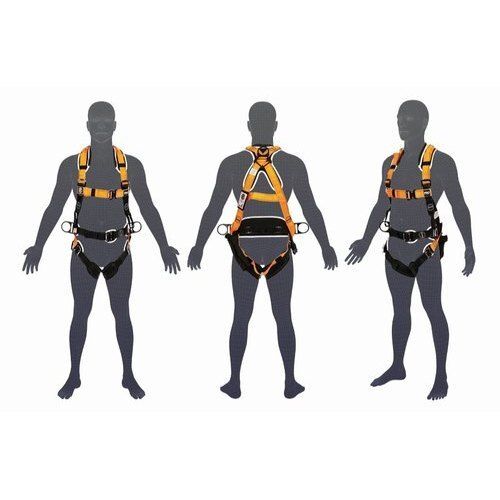 Black And Yellow Great Strong Different Size Excellent Attachment Safety Polyster Harness 