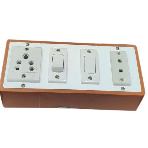 I10 Pvc 4 Way Electrical Switch Board For Electrical Fitting Of Domestic And Industrial  Dimension(L*W*H): 12 Inch (In)