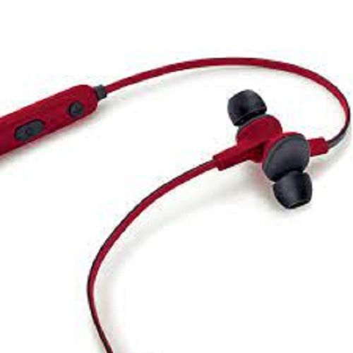 Maroon And Black Colour Bluetooth Headset With Good Quality, Comfortable, Durable Body Material: Plastic