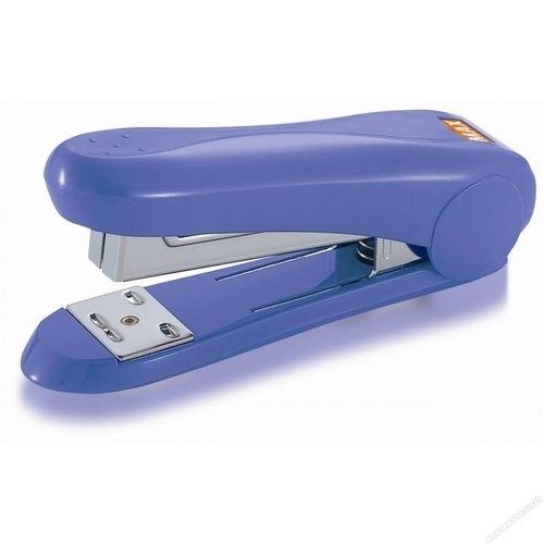 Plastic Max Flat Clinch Standard Blue Stapler For School And Office Stationery Use