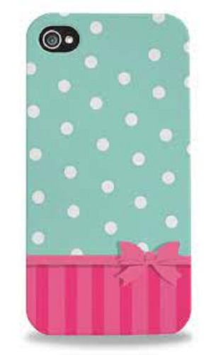 Mint Green And Pink Mobile Cover - Plastic Material, Fits 1.65-1.80 Inch Screens | Durable Two-Sided Design, Transparent Protection