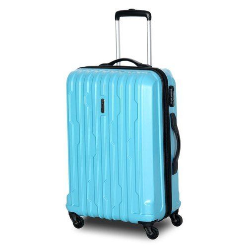 Genie Florentine 66 Cms Medium Checkin Polycarbonate PC Hard Sided 8  Wheels 360 Degree Rotation Luggage Cyan  Amazonin Fashion