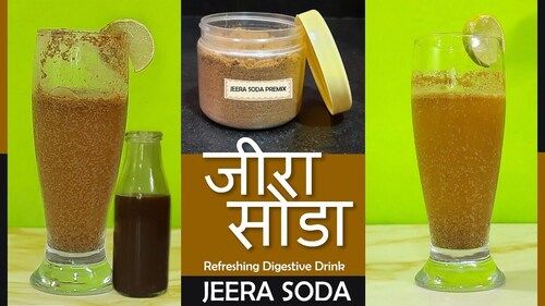 Brown Strong Jeera Soda Flavoured Powder 55Gm Size And Delicious Taste