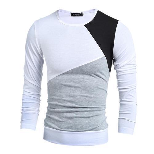 White Casual Cotton Men'S Body Fit T Shirt