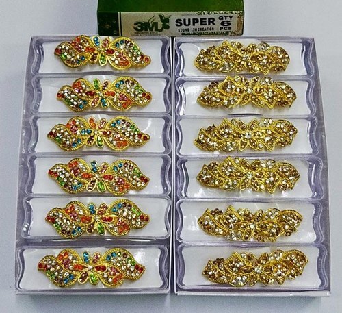 Indian Casting Metal Golden Hair Clips Fancy at Best Price in Dholpur |  Tanya Telecom