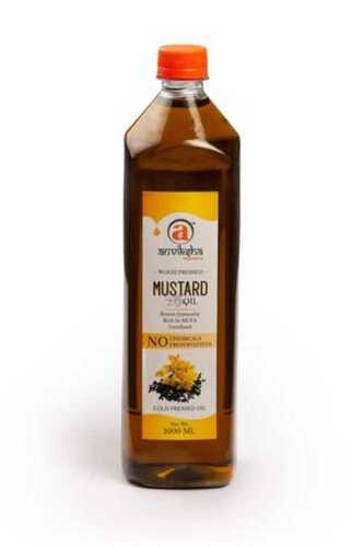 Wooden Chekku Cold Pressed Mustard Oil for Cooking and Deep Frying