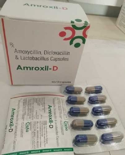 Cotton Silk Amroxil D Amoxycillin Dicloxacillin And Lactobacillus Capsules