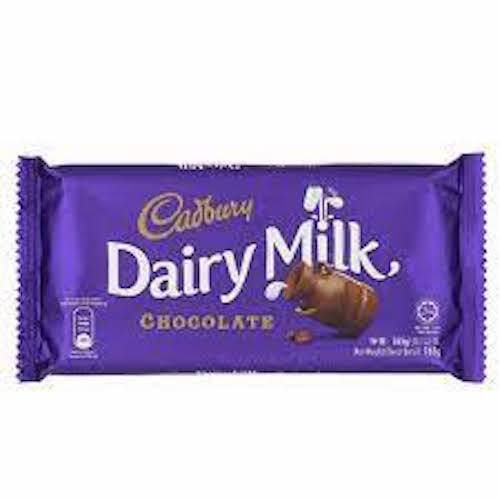 Cadbury Dairy Milk Chocolate With Finely Blended Sweet Tasty Delicious Flavor