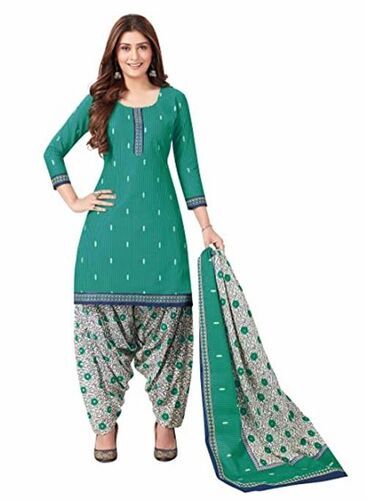 Cotton Printed Readymade Salwar Suit And Duppata For Women [Fija M] Poojab