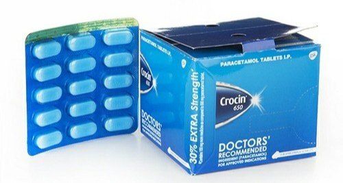 Crocin 650 Paracetamol Tablets Packaging Type: Box  General Medicines