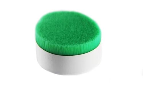 Durable And Portable Round Shaped Green Color Body Scrubber 