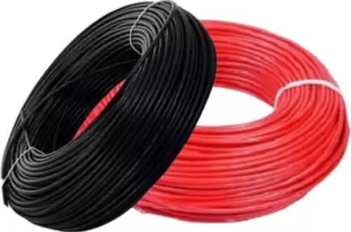 Red And Black Electric 2.5 Mm Pvc Dc Wire Cable With High Heat Resistivity