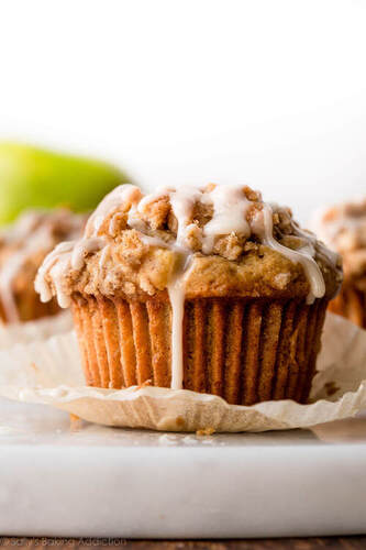 Healthy Sweet Fluffy Delicious Apple-Cinnamon Muffins