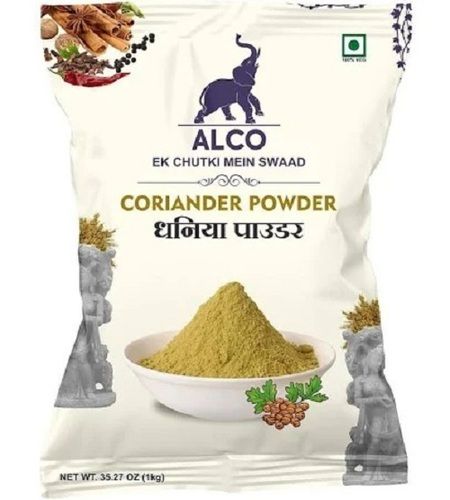 Yellow Hygienically Packed And Perfectly Blended Alco Spices Coriander Powder, Packaging Size 1Kg, Shelf 6 Months