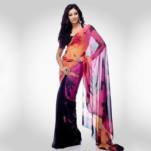 Colorful Party Wear Handwoven Zari Work Colourful Printed Cotton Saree For Ladies, All Seasons