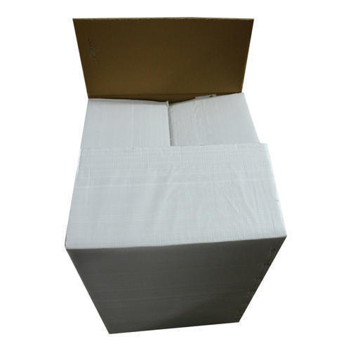 Recyclable High Gsm Paper Good Strength Rate Plain White Corrugated Box