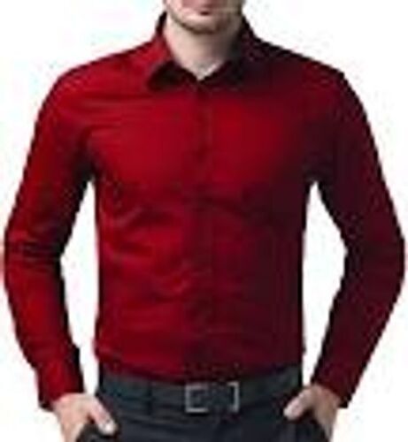 Stylish Breathable Perfect Fit Soft High Quality Material Red Shirt