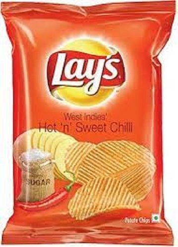 Tasty Crispy And Crunchy Lays Potato Chips Tomato For Evening Time Snack
