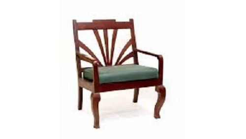 Wooden Back Comfort Seating Chair Hand Carved Armrest Chair For Home